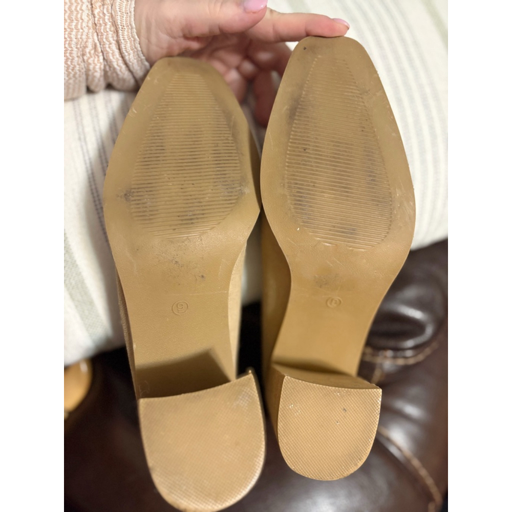 Joie X Anthropologie Wevenly Suede Block Shoes - Picture 4 of 10